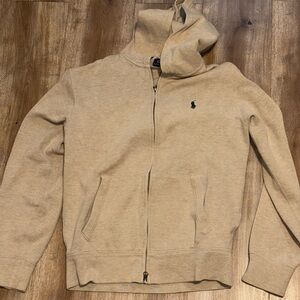 Polo Ralph Lauren Tan Zip-Up Sweater